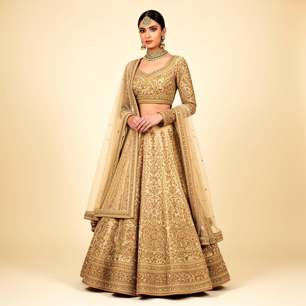 Bridal Gold Garara Set